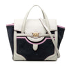 Versace Suede and Goatskin Signature Satchel Secondhand