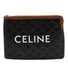 Celine Small Triomphe Coated Canvas Clutch Secondhand