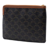Celine Small Triomphe Coated Canvas Clutch Secondhand