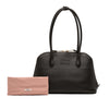 Miu Miu Softy Calfskin Embossed Logo Shoulder Bag Secondhand