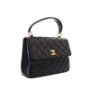Chanel Mini Quilted Lambskin Kelly Top Handle Bag Secondhand