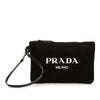 Prada Canapa Canvas Logo Wrislet Pouch Secondhand