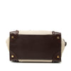 Celine Mini Tricolor Linen and Leather Luggage Tote Secondhand