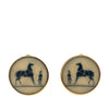 Secondhand Hermès Caleche Horse Clip On Earrings