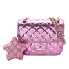 Chanel Mini Quilted Metallic Mirror Calfskin Hollywood Boulevard Flap Secondhand