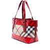 Burberry Vinyl Trimmed Supernova Check Coated Canvas Tote Secondhand