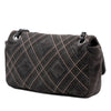 Secondhand Chanel Paris Edinburgh Medium Stitched Suede Saltire Single Flap