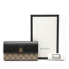 Gucci Bicolor GG Marmont GG Supreme Continental Wallet Secondhand