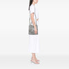 Prada Saffiano Floral Print Twin Pocket Satchel Secondhand