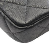 Chanel CC Quilted Caviar Heart Flap Phone Holder with Chain Secondhand
