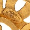 Chanel Gold Plated CC Flower Brooch Secondhand