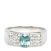 Platinum Diamond & Tourmaline Ring - '10s Second-hand