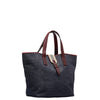 Denim Leather Tote Bag - '10s Second-hand