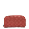 Intrecciato Leather Zip Around Wallet - '10s Second-hand