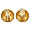 CC Quilted Clip On Earrings - '10s Second-hand