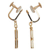 18k Gold Stick Drop Earrings - '10s Second-hand