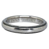 Platinum Milgrain Wedding Band - '10s Second-hand