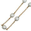 18K Faux Pearl Station Bracelet - '10s Second-hand