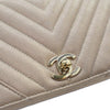 Secondhand Chanel Small Chevron Caviar Statement Flap