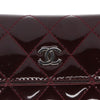 Chanel Burgundy Patent Leather Wallet - 2010s Second hand