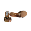 Dolce & Gabbana Brown Leopard Print Calf Hair Wooden Clog Slide Sandals - '10s Dolce & Gabbana