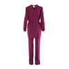 Secondhand Prada Purple Silk Co-Ord Set Tunic Top & Tailored Trousers- '90s