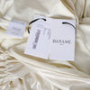 Danamé Metallic Ruched Cut-Out Mini Dress