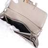 Secondhand Tod’s Double T Grey Leather Continental Wallet with Shoulder Strap - '10s