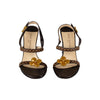 Secondhand Louis Vuitton Damier Ponyhair Slingback Sandals