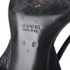 second hand Gucci Black Leather Strappy Slingback Sandals