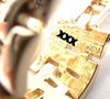 Secondhand Cartier Maillon Panthere Diamond 5 Row Hoop Yellow Gold Earrings - '80s