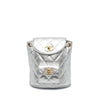 Chanel Silver Quilted Leather Backpack - '90s Second hand