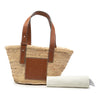 LOEWE Small Raffia Anagram Basket Tote Secondhand