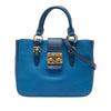 Miu Miu Bicolor Goatskin Madras Satchel Secondhand