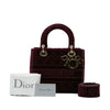 Secondhand Dior Medium Velvet Cannage Lady D Lite