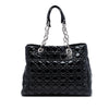 Dior Large Patent Cannage Lady Dior Soft Shopping Tote Secondhand