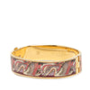 Louis Vuitton Gold Plated Enamel Monogram Confidential Hinge Bracelet M Secondhand