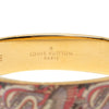 Louis Vuitton Gold Plated Enamel Monogram Confidential Hinge Bracelet M Secondhand