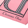 Secondhand Christian Dior Pink Graphic-Print Silk Scarf