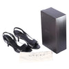 second hand Gucci Black Leather Strappy Slingback Sandals