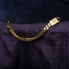 Secondhand Blumarine Navy Velvet Skirt Suit With Fur Cuffs