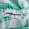 second hand Yves Saint Laurent Green Plaid Peasant Blouse Wrap Skirt Set - '70s
