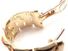 Secondhand Cartier Maillon Panthere Diamond 5 Row Hoop Yellow Gold Earrings - '80s