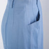 Secondhand Valentino Nigh Light Blue Textured Viscose Skirt Suit