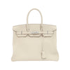 Secondhand Hermès Birkin 35 White Leather Bag