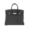 Secondhand Hermès Birkin 25 Black Leather Bag