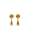 Secondhand Chanel Gold Plated CC Drop Clip on Earrings