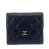 Secondhand Chanel Porte carte Navy Leather Accessories