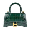 Secondhand Balenciaga Hourglass Green Exotic Leathers Bag