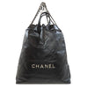 Secondhand Chanel 22 Black Leather Bag